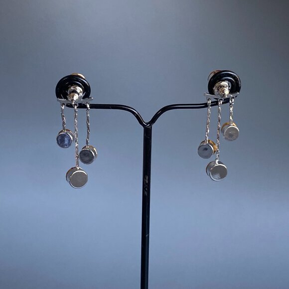 Fifth Avenue Triple Glitz Front & Back Crystal Earrings - Picture 6 of 8